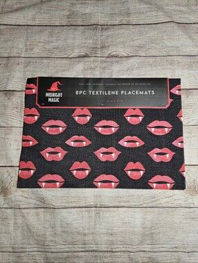 Midnight magic Halloween gothic vampire table placemats decor